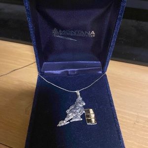 Montana silversmiths Barrel Racing Necklace